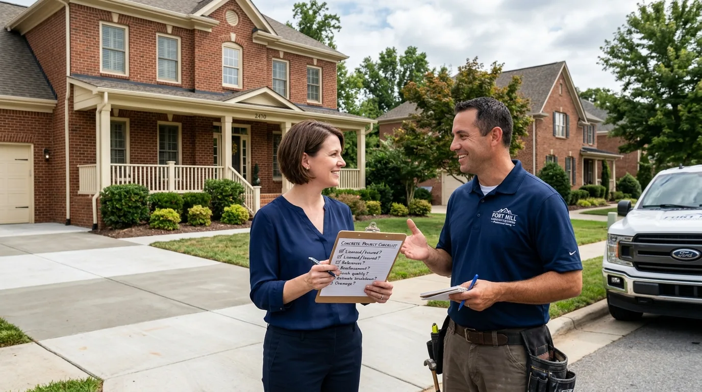 How to Choose the Right Concrete Contractor in Fort Mill, SC
