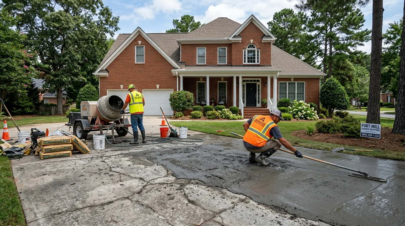 Concrete Resurfacing: A Cost-Effective Option for Aging Driveways in Fort Mill